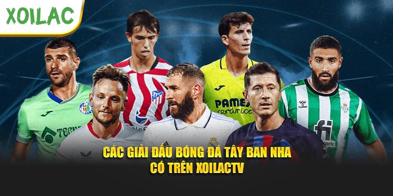 Các giải đấu bóng đá Tây Ban Nha có trên Xoilactv